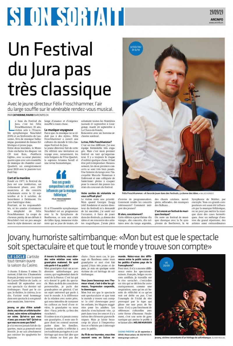 Festival Du Jura Presse
