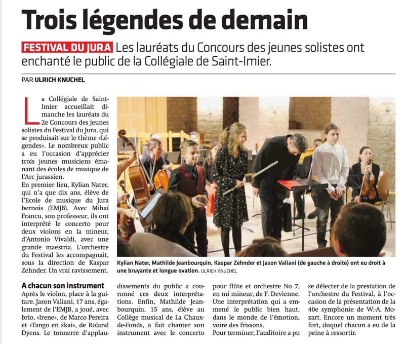 Festival Du Jura Presse